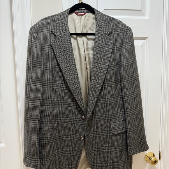 Jos. A. Bank Charcoal Checkered Blazer - Picture 1 of 4